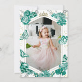 Presentación 3 años Photo Invitation Papillon (Dos)