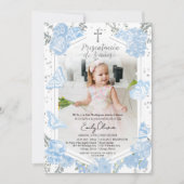 Presentación 3 años Photo Invitation Papillon (Devant)