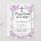 Presentación 3 años Spaanse uitnodiging vlinder (Voorkant)