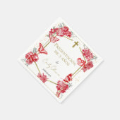 Presentación de 3 años servetten vlinders rood (Hoek)