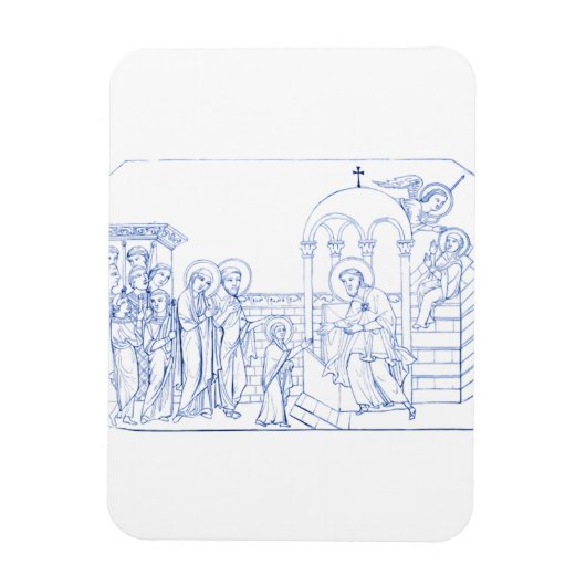 Presentatie van de Gezegende Maagd Maria Magneet (Verticaal)