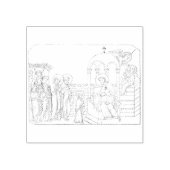 Presentatie van de Heilige Maagd Maria Rubberstempel (Afrduk)