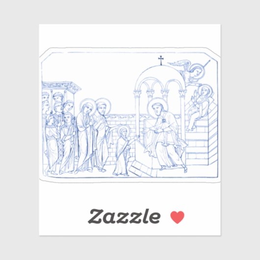 Presentatie van de Heilige Maagd Maria Sticker (Vel)