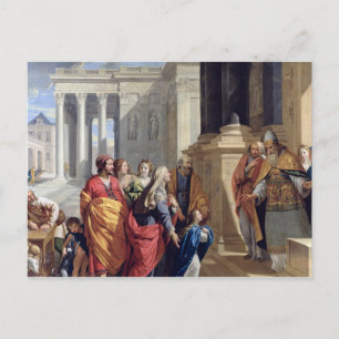 Presentatie van de maagd in de tempel briefkaart