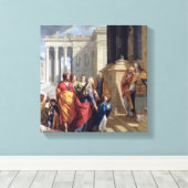 Presentatie van de maagd in de tempel canvas afdruk (Insitu (Houten vloer))