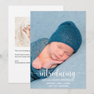 Présentation de Baby Faire-part de naissance Carte