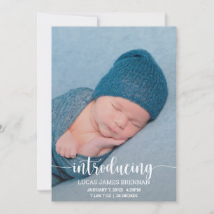 Présentation de Baby Faire-part de naissance Carte