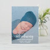 Présentation de Baby Faire-part de naissance Carte (Debout devant)