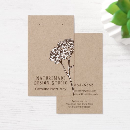 Présentation de boucles d'oreilles en bijoux rusti (Bureau)