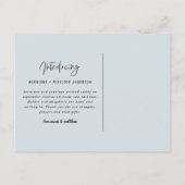 Présentation de faire-part de naissance jumeaux (Dos)