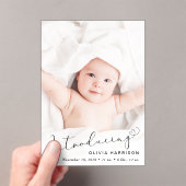 Présentation de la Faire-part de naissance acryliq (In situ (ordinateur de poche))