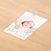 Présentation de la Faire-part de naissance acryliq (Poser)