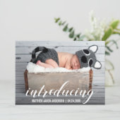 Présentation de la nouvelle carte de Faire-part Co (Debout devant)