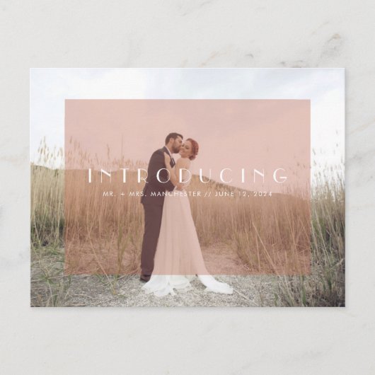 Présentation de M. + Mme Faire-part Mariage (Devant)