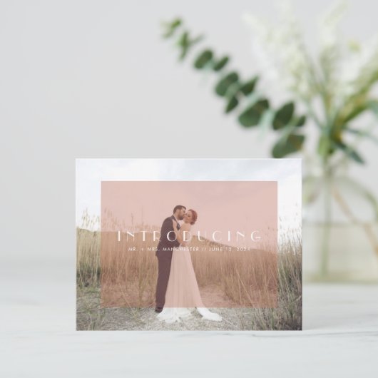 Présentation de M. + Mme Faire-part Mariage (Debout devant)