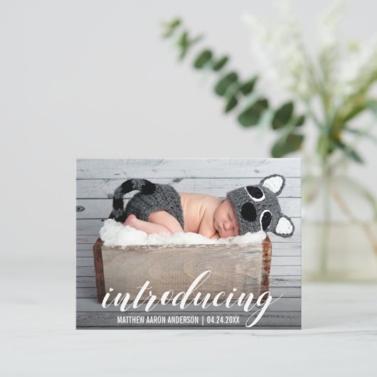 Présentation de nouveaux Coeurs Bébés Faire-part P (Debout devant)