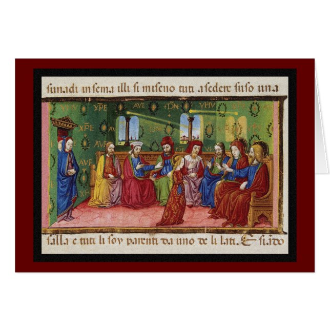 Présentation de Vierge Marie c1476 (Devant horizontal)