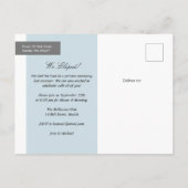 Présentation du Faire-part de développement Mariag (Dos)