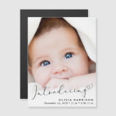 Présentation du Faire-part de naissance de photo d (Devant / Derrière)