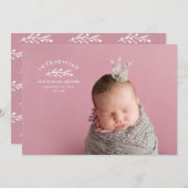 Présentation du faire-part de naissance photo de b (Devant / Derrière)