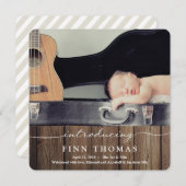 Présentation du nouveau-né | Faire-part bébé (Devant / Derrière)