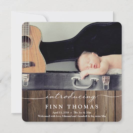 Présentation du nouveau-né | Faire-part bébé (Devant)