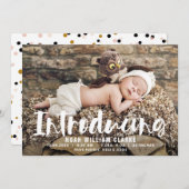 Présentation du script de brosse photo Faire-part  (Devant / Derrière)