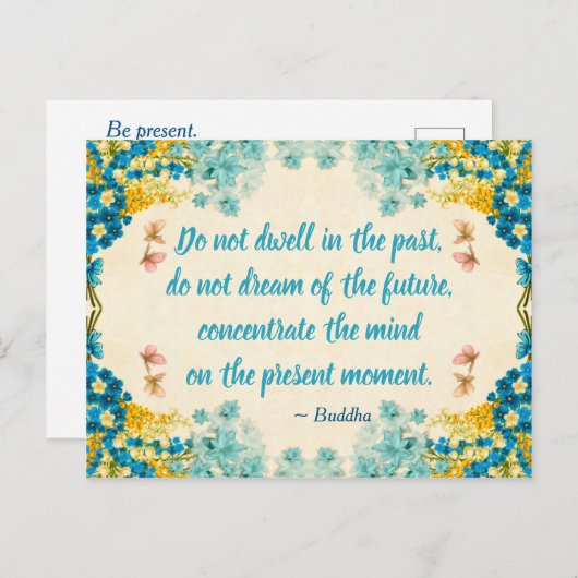 Présenter Carte Postale - Citation Bouddha (Devant / Derrière)