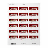 Présenter les étiquettes cadeaux pour les fêtes (Feuille entière)