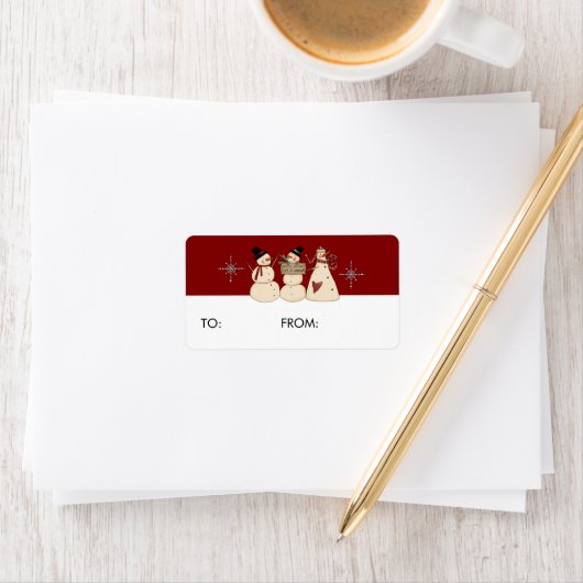 Présenter les étiquettes cadeaux pour les fêtes (En situation)