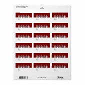 Présenter les étiquettes cadeaux pour les fêtes (Feuille entière)