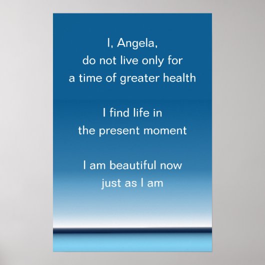 Présenter pour un ami malade Poster (Devant)