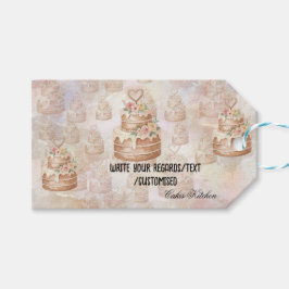 Presentetikett Cake Sticker-Personalized etikett Cadeaulabel