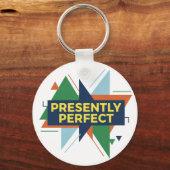 Presently Perfect Abstract Modern Sleutelhanger (Voorkant)