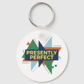 Presently Perfect Abstract Modern Sleutelhanger (Achterkant)