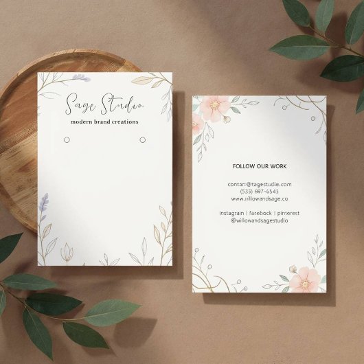 Présentoir à bijoux moderne pour boucles d'oreille