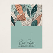 Présentoir à boucles d'oreilles Abricot Crème Bohè (Devant)