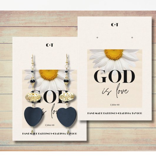 Présentoir à cartes pour boucles d'oreilles de ver