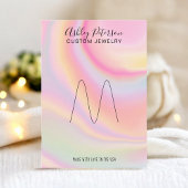 présentoir de bijoux en arc-en-ciel rose