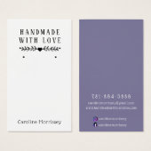 Présentoir de bijoux simple pour boucles d'oreille (Devant & derrière)