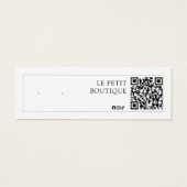 Présentoir de boucles d'oreilles avec QR code pour (Dos)