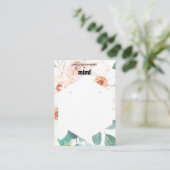 Présentoir de cartes de visite pour boucles d'orei (Debout devant)