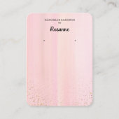 Présentoir de cartes de visite pour boucles d'orei (Devant)