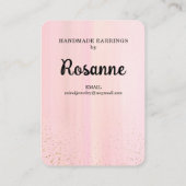 Présentoir de cartes de visite pour boucles d'orei (Dos)