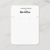 Présentoir de cartes de visite pour boucles d'orei (Devant)