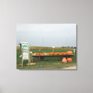 Présentoir de citrouilles Halloween Toile d'automn