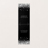 Présentoir de collier paillettes noir et argent (Outside Unfolded)
