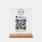 Présentoir de paiement Paypal Scan to Pay (Recto)