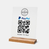 Présentoir de paiement Paypal Scan to Pay (Angle)