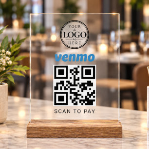 Présentoir de paiement Venmo Scan to Pay pour tabl